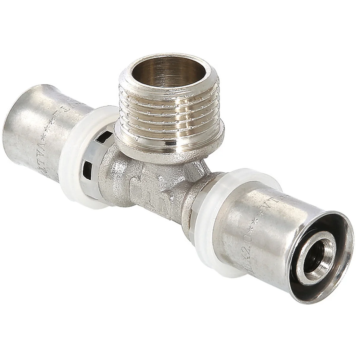 Тройник пресс Valtec VTm.233.N.160416 НР 16х1/2"х16