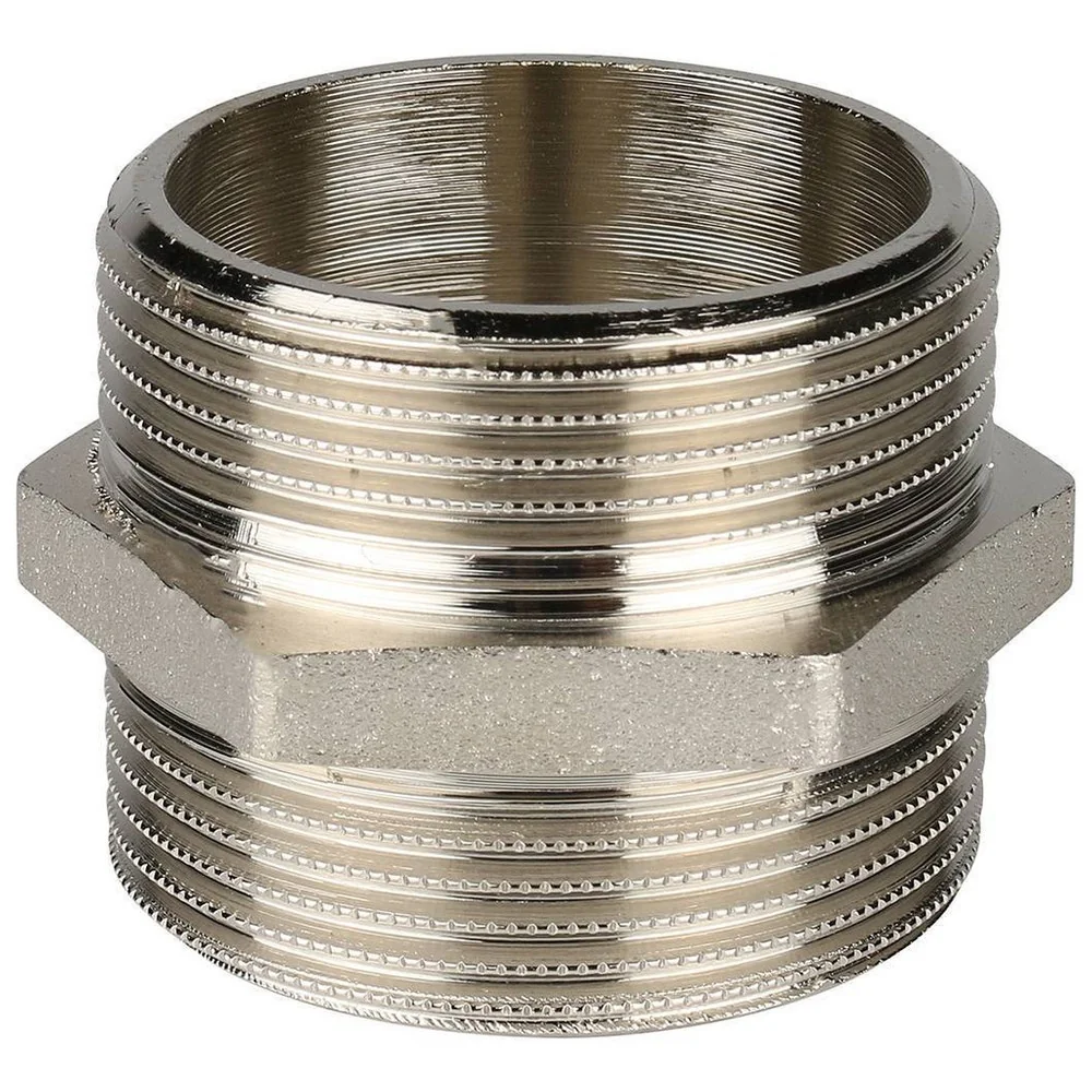 Ниппель HH никелированный 1"1/2 SFT-0004-112112 STOUT