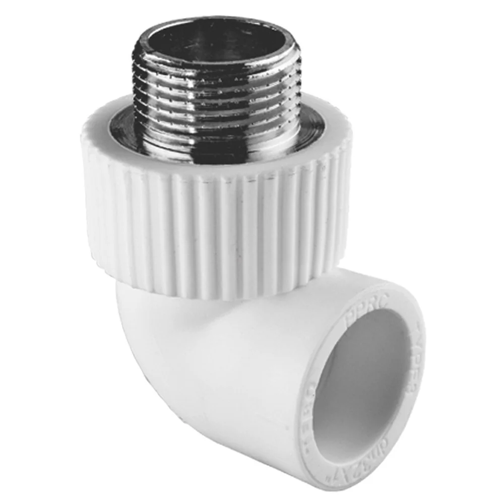 Угольник TEBO бел. PP-R комб. 20х1/2" НР (20/160), арт. 030033603