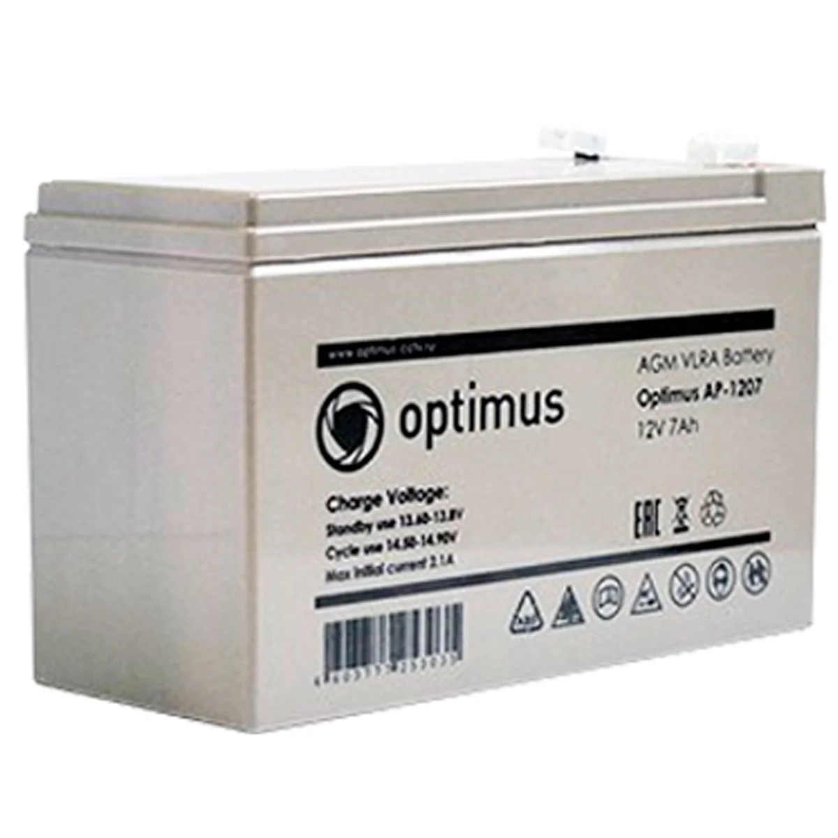 Аккумулятор резервный ZONT АP 1207 Optimus 7A/h