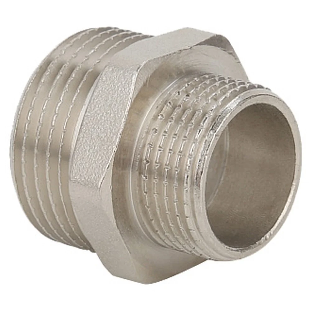 Ниппель Gappo переходной НР-НР никелированный 1/2" х 3/8"