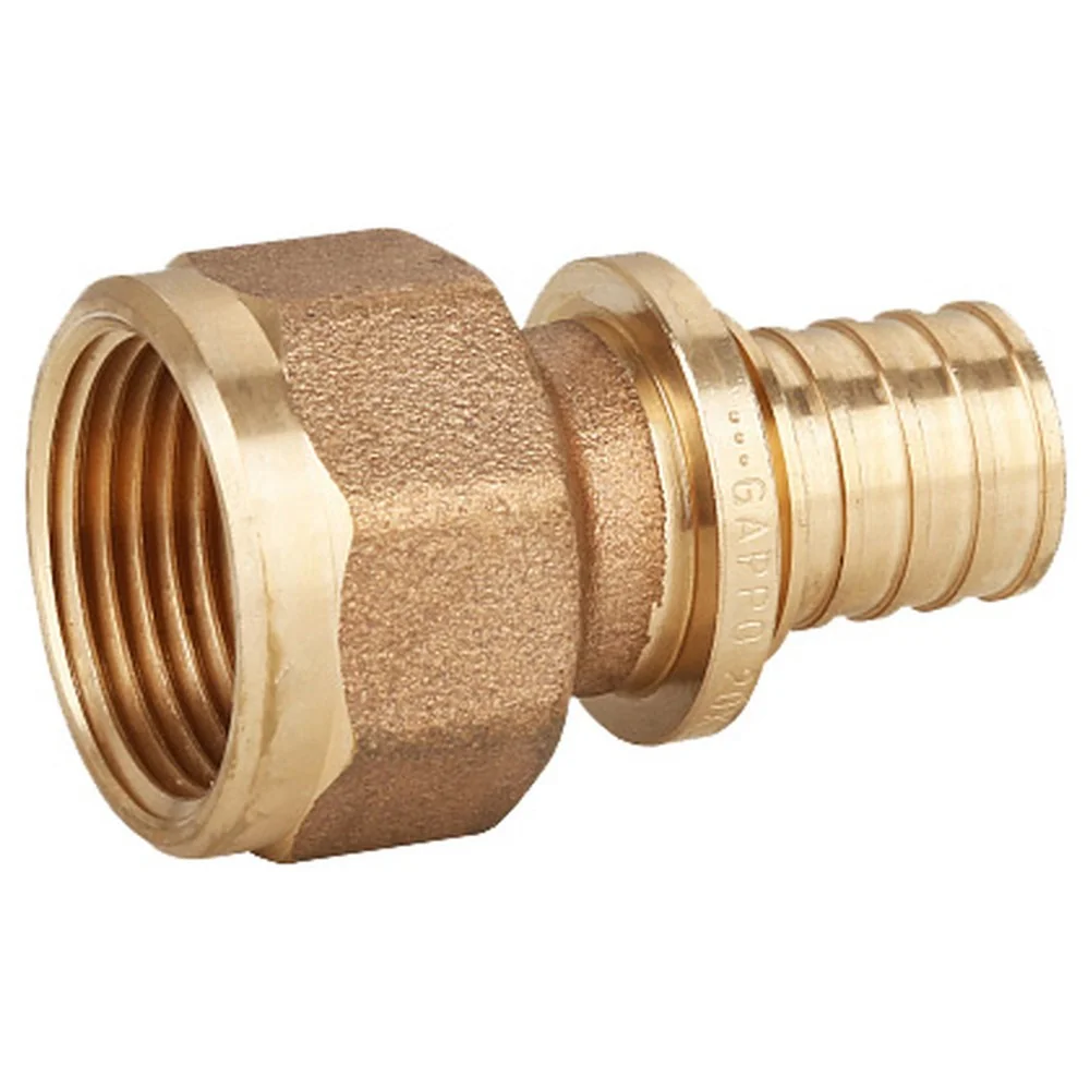 Переходник Gappo с внутренней резьбой бронзовый 16-Rp 1/2"