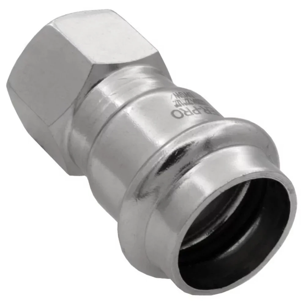 Соединитель VIEIR прямой нерж. сталь с вн.р. 22×1/2" VER-PRO (70/5)