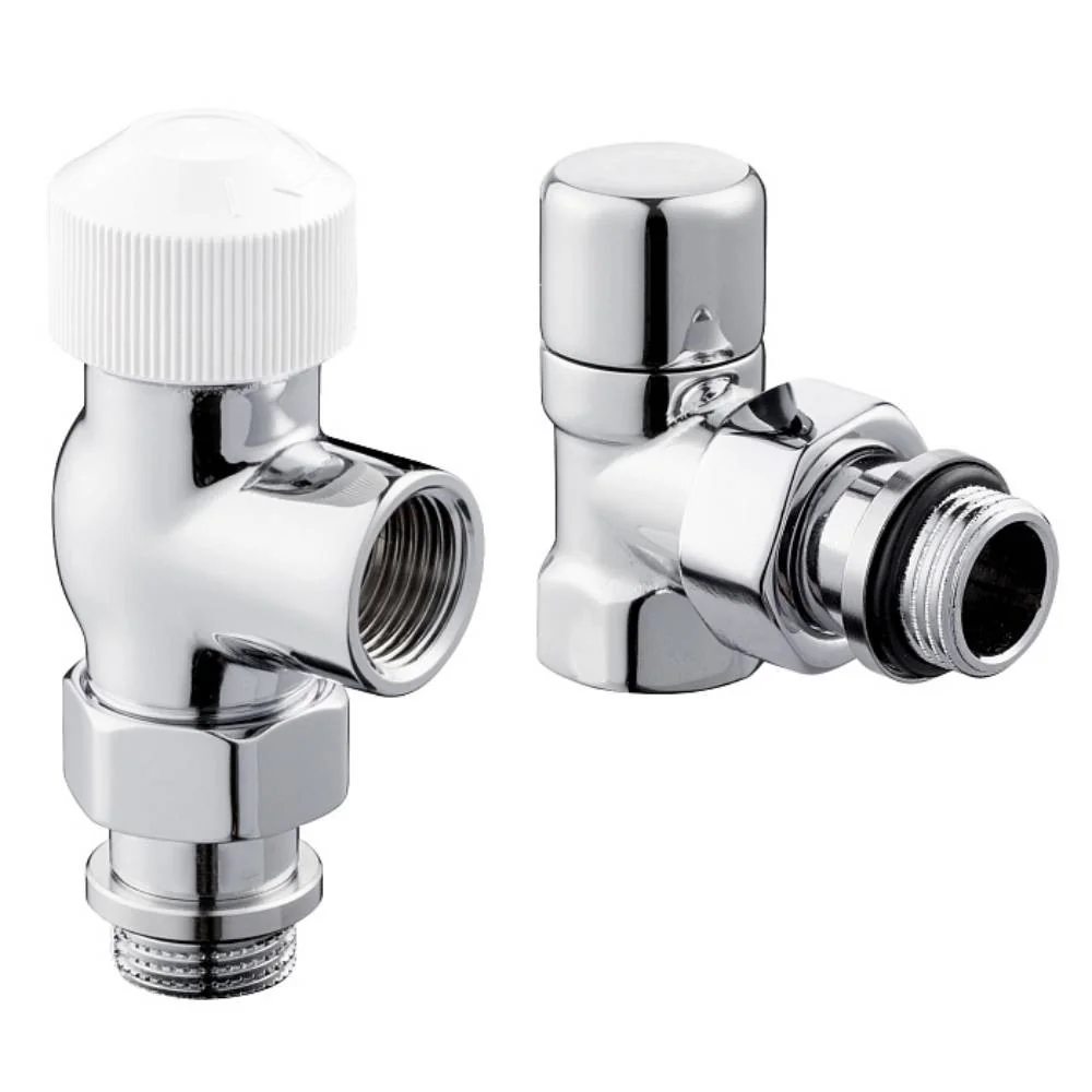 Набор термостатический для радиатора осевой Royal Thermo Design 1/2"М30х1,5 (Хром)