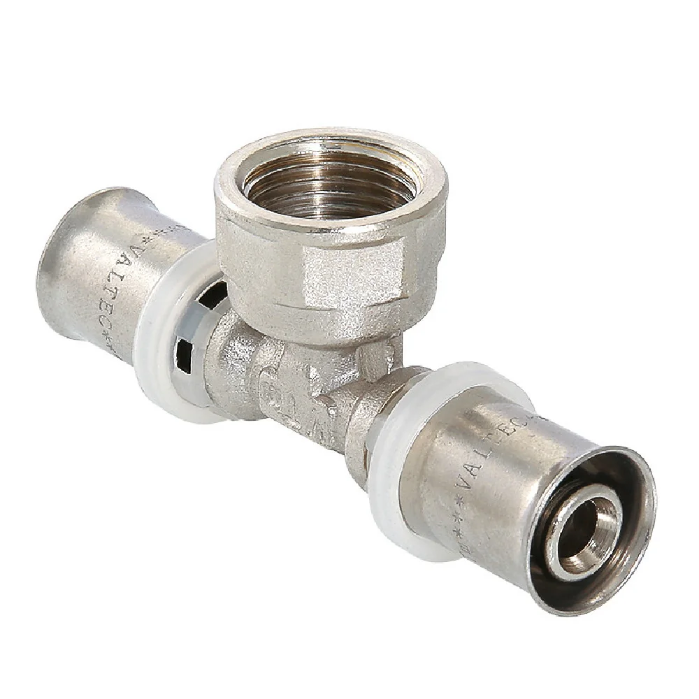 Тройник пресс Valtec VTm.232.N.260626 ВР 26х1"х26