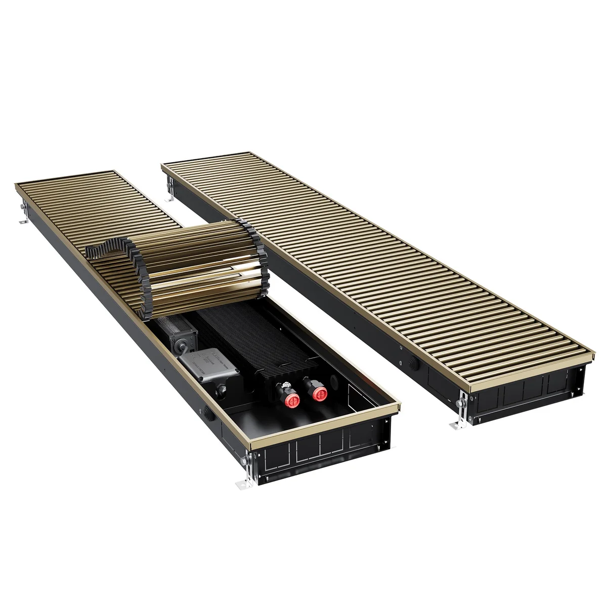 Конвектор внутрипольный Royal Thermo ATRIUM TURBO-80/250/2600-DG-U-AU