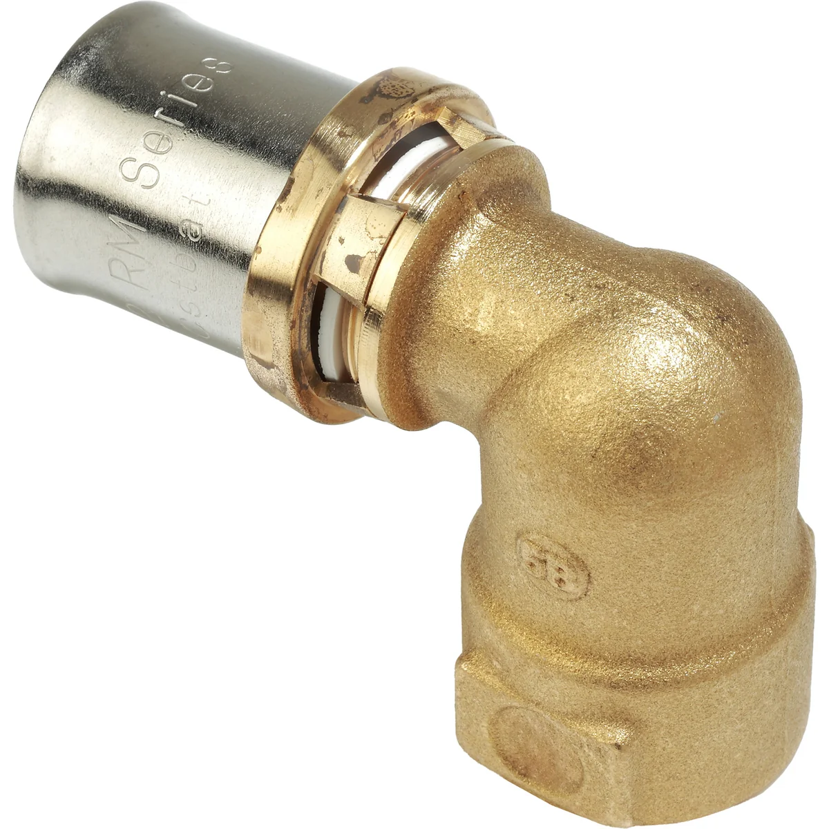 Угольник-пресс Giacomini латунь ВР 20x1/2", RM129Y037