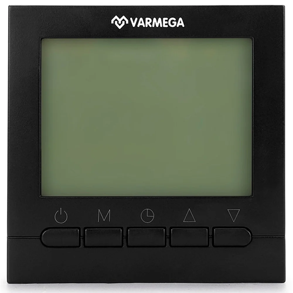 Термостат комнатный VARMEGA, VM19222, проводной, черный