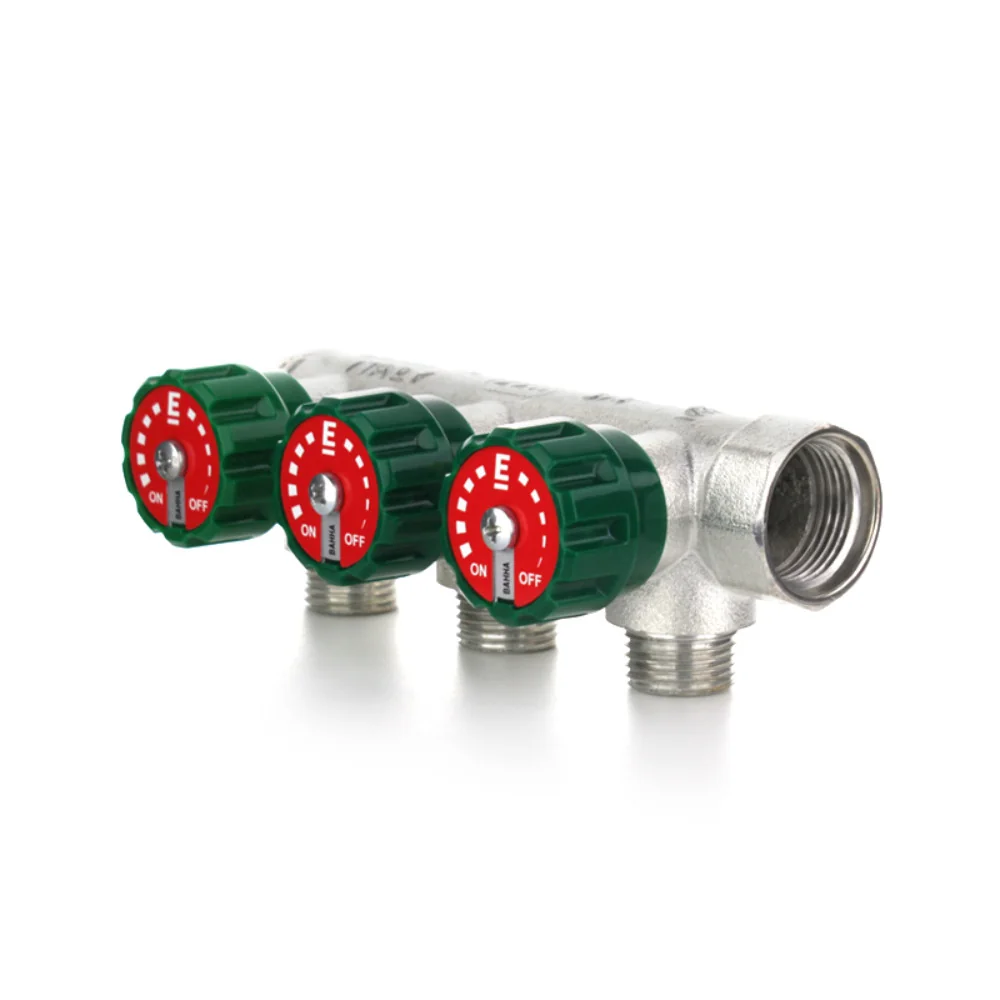 Коллектор модульный ELSEN 3/4" 2х1/2" НР TIN латунь
