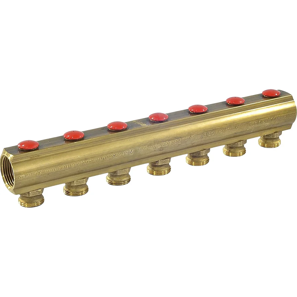 Коллектор Giacomini с отсечными клапанами 1" x 3/4"E /7, R553SY047