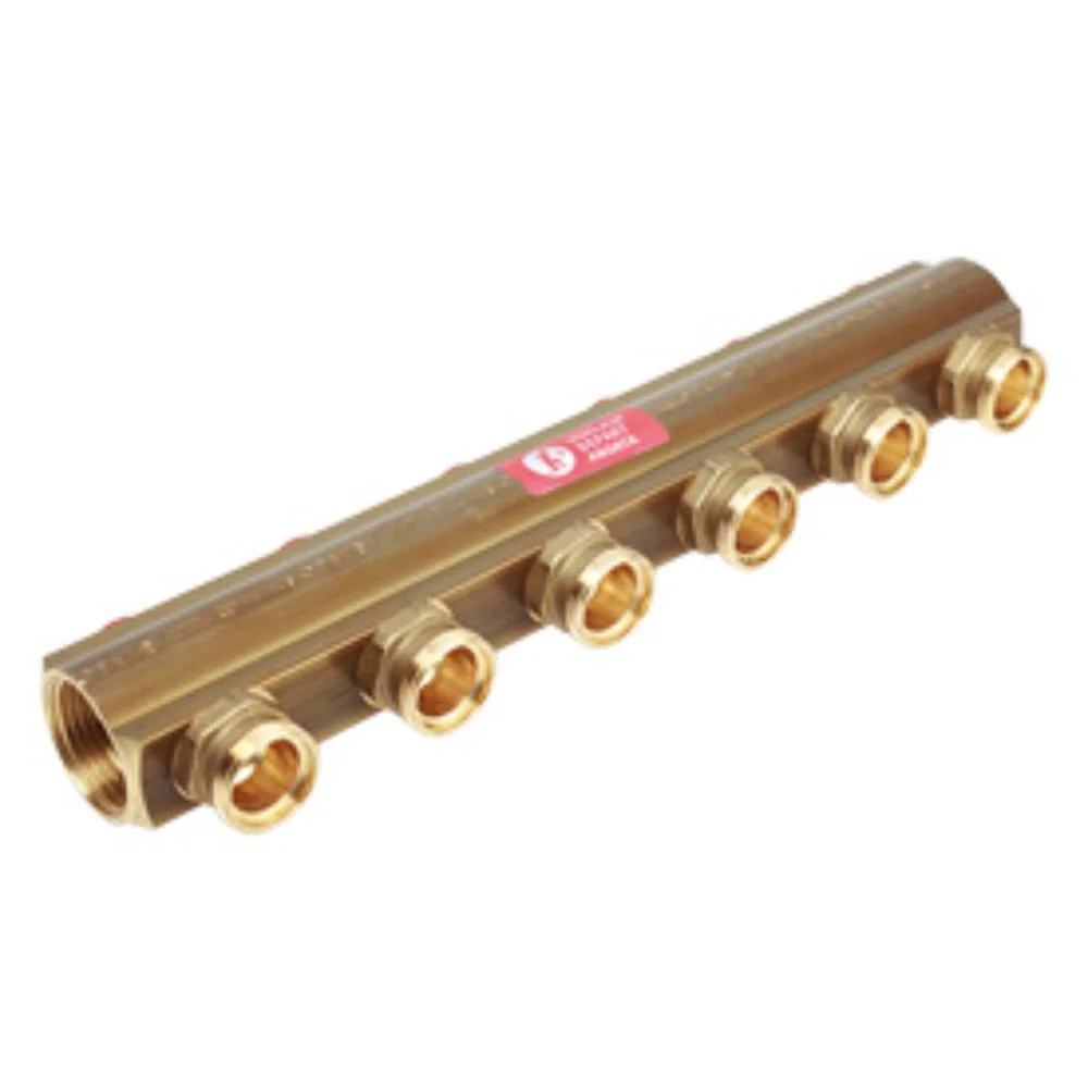Коллектор Giacomini с отсечными клапанами 1" x 3/4"E /8, R553SY048