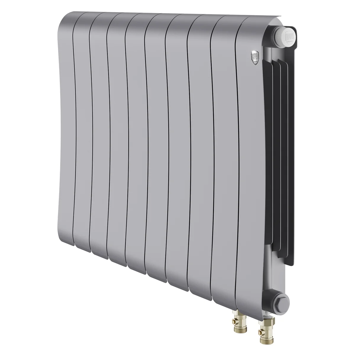 Радиатор биметаллический Royal Thermo Infinity 500 Silver Satin VR80 - 10 секц.