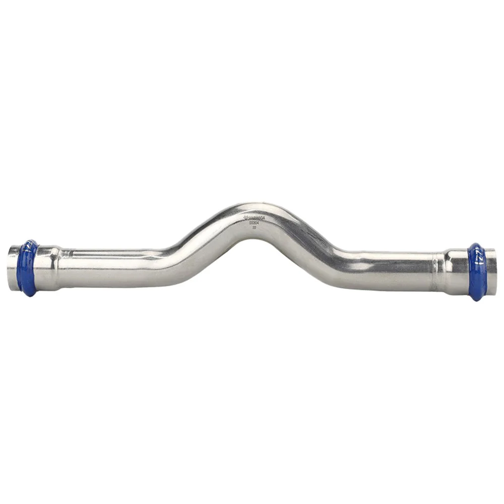 Обвод VARMEGA двухраструбный Inox Press 18x18