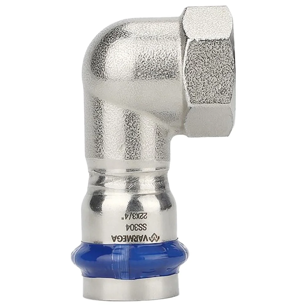 Угольник VARMEGA раструбный Inox Press ВР 22x3/4"