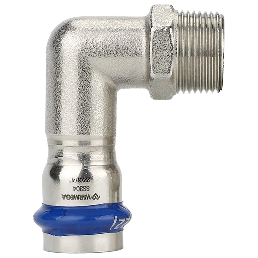 Угольник VARMEGA раструбный Inox Press НР 22x3/4"