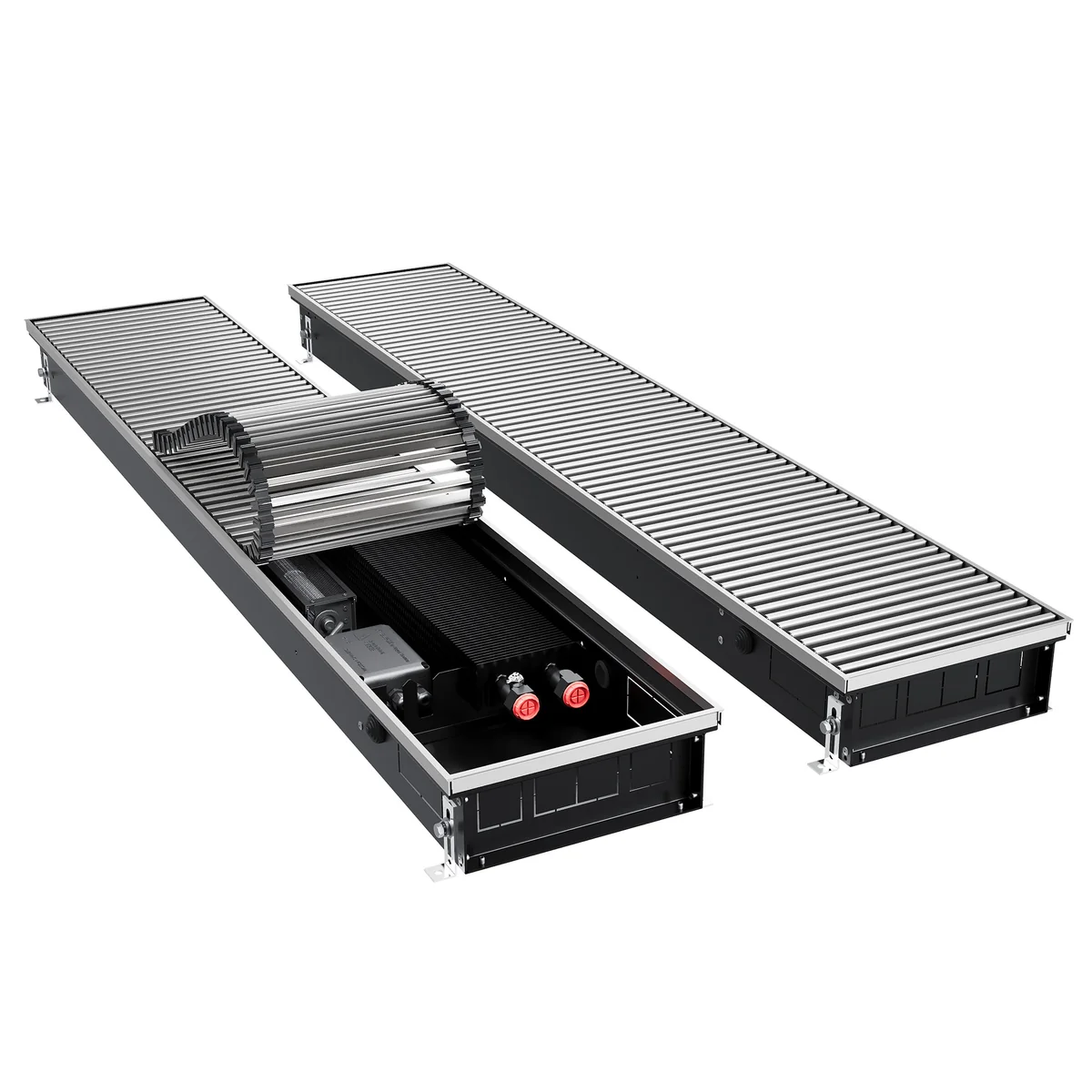Конвектор внутрипольный Royal Thermo ATRIUM TURBO-90/250/2300-DG-U-NA