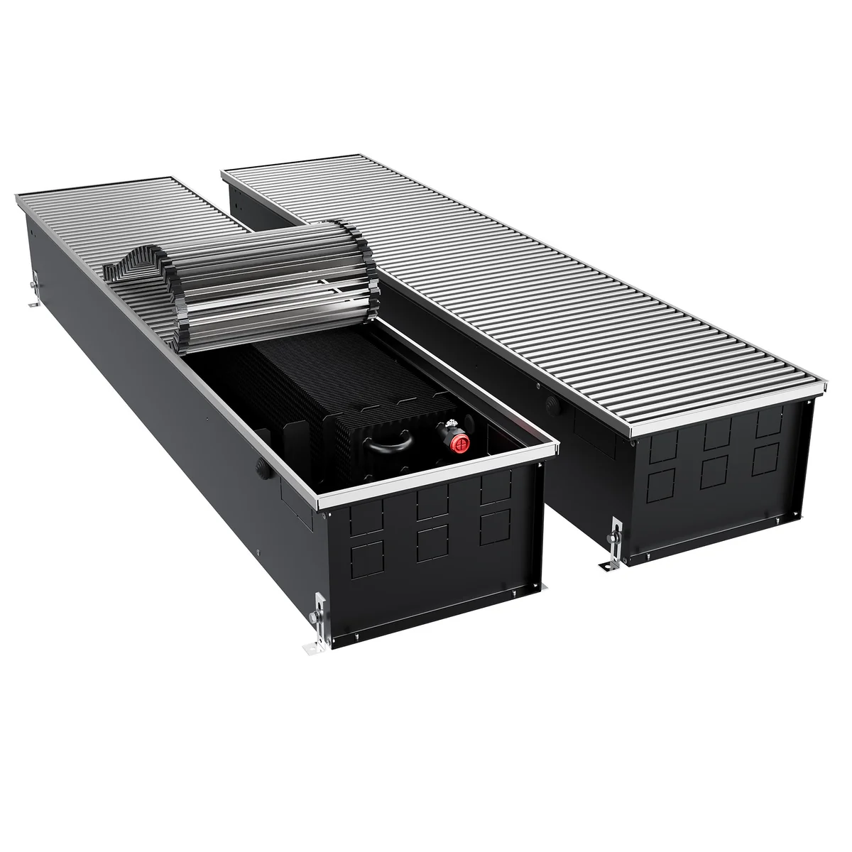 Конвектор внутрипольный Royal Thermo ATRIUM TURBO-190/300/2400-DG-U-NA