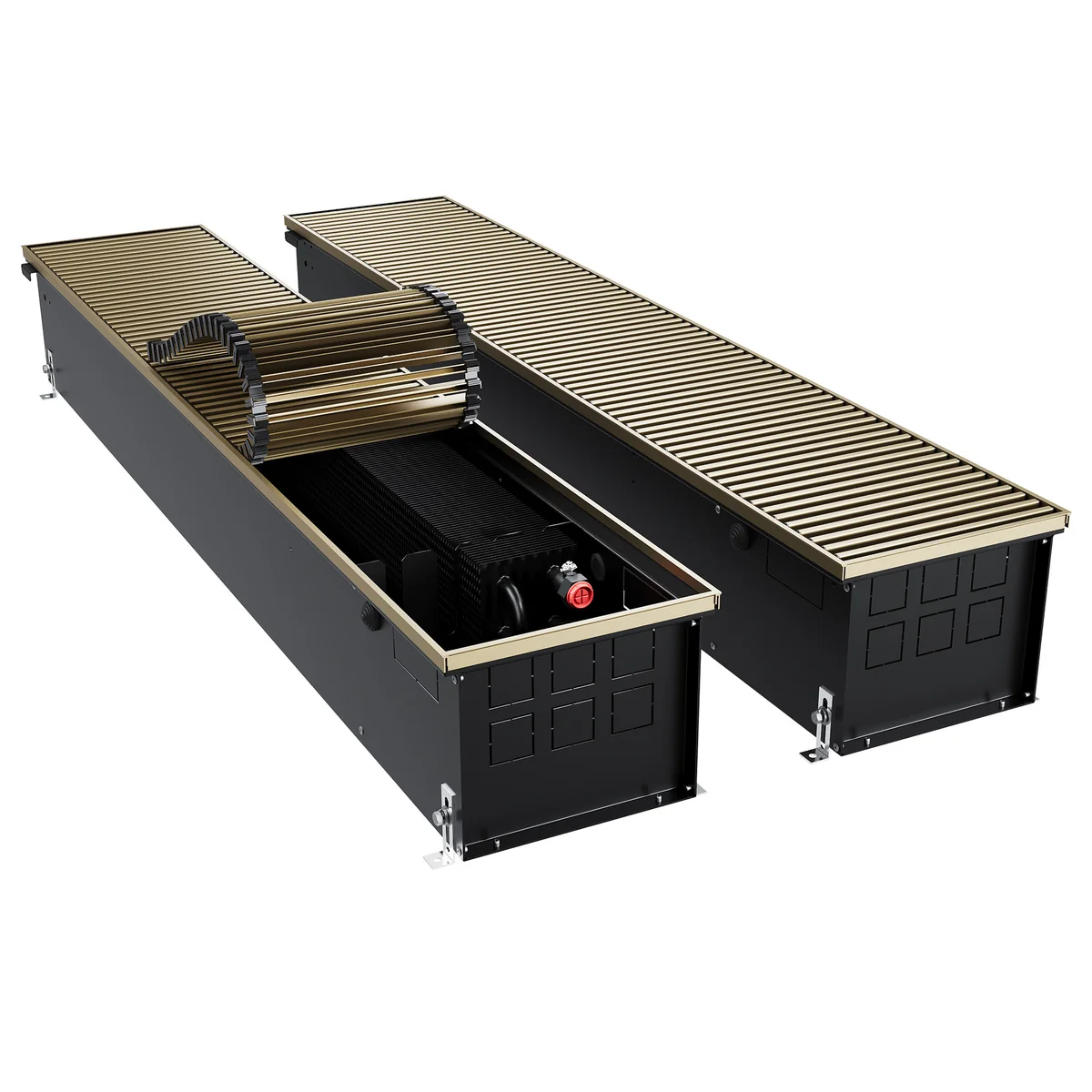 Конвектор внутрипольный Royal Thermo ATRIUM TURBO-190/250/2300-DG-U-AU