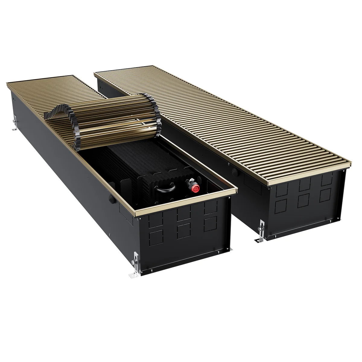 Конвектор внутрипольный Royal Thermo ATRIUM TURBO-190/300/2600-DG-U-AU