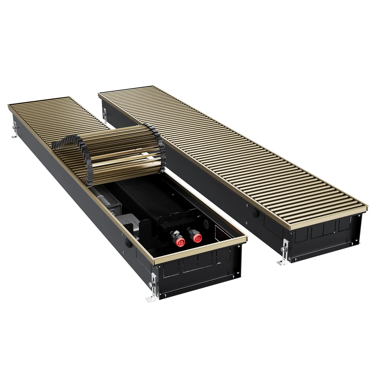 Конвектор внутрипольный Royal Thermo ATRIUM TURBO-110/250/2400-DG-U-AU