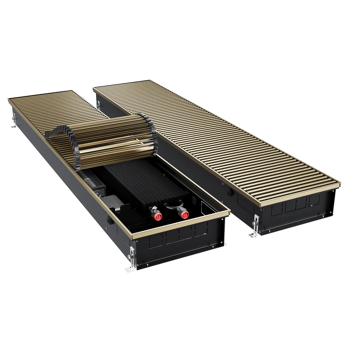 Конвектор внутрипольный Royal Thermo ATRIUM TURBO-110/300/2200-DG-U-AU