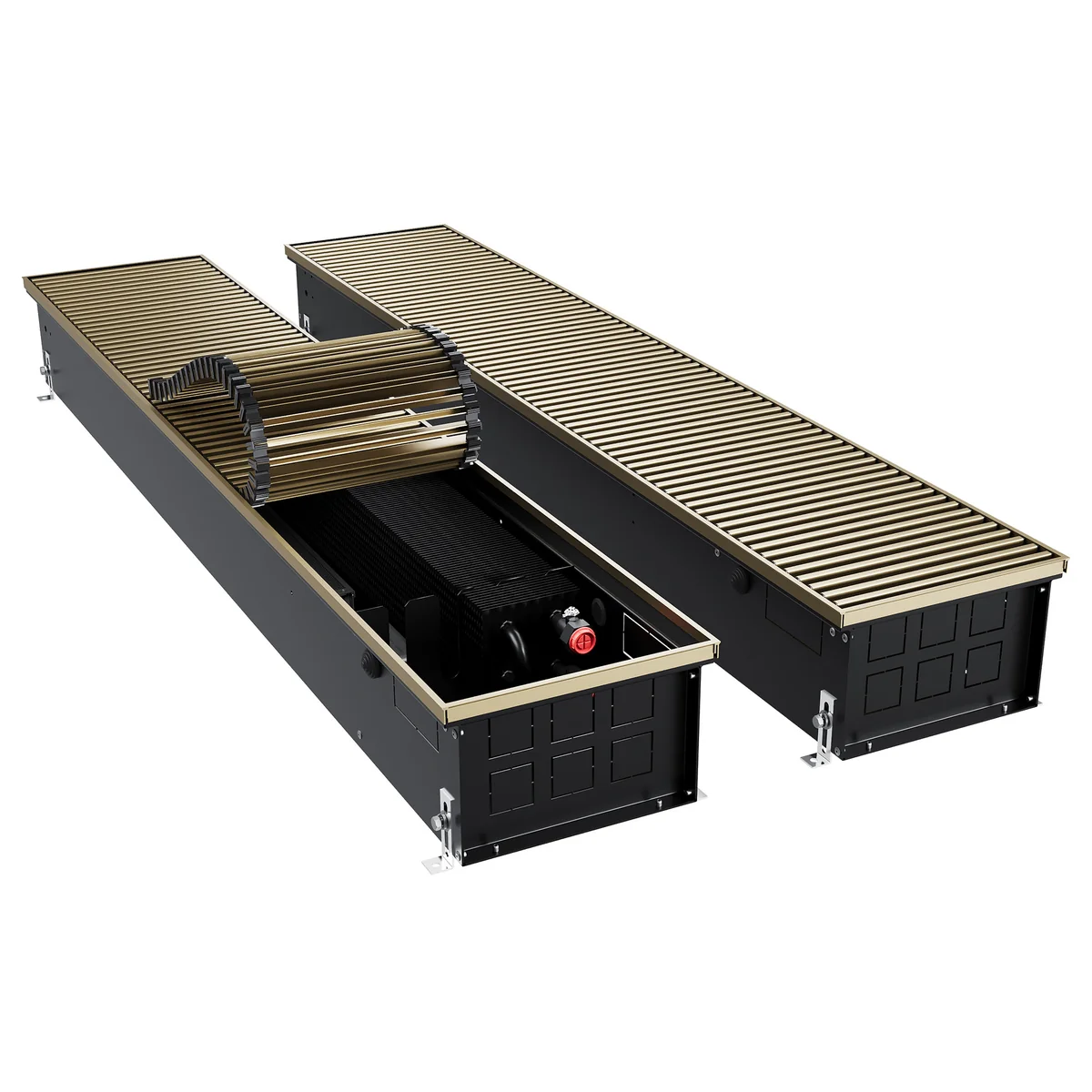 Конвектор внутрипольный Royal Thermo ATRIUM TURBO-150/250/2700-DG-U-AU
