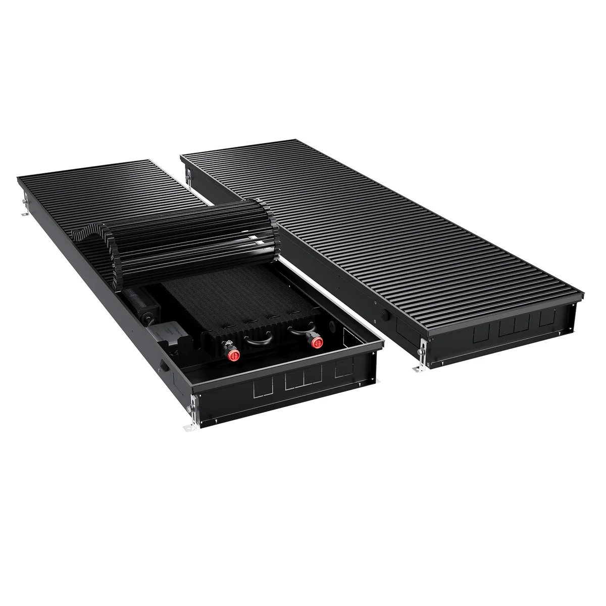 Конвектор внутрипольный Royal Thermo ATRIUM TURBO-90/400/2000-DG-U-BL