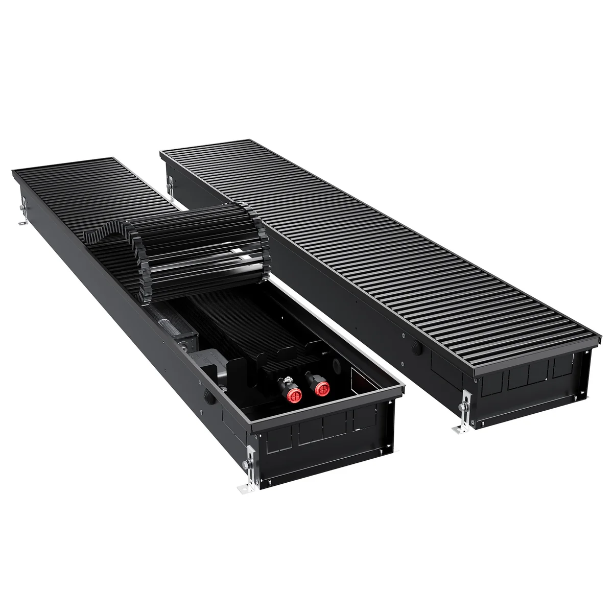 Конвектор внутрипольный Royal Thermo ATRIUM TURBO-110/250/2900-DG-U-BL
