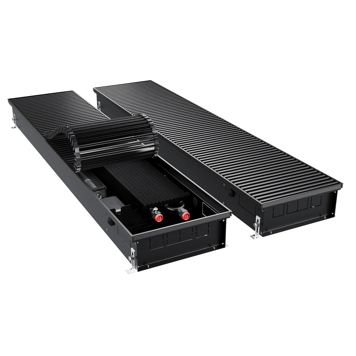 Конвектор внутрипольный Royal Thermo ATRIUM TURBO-110/300/2700-DG-U-BL