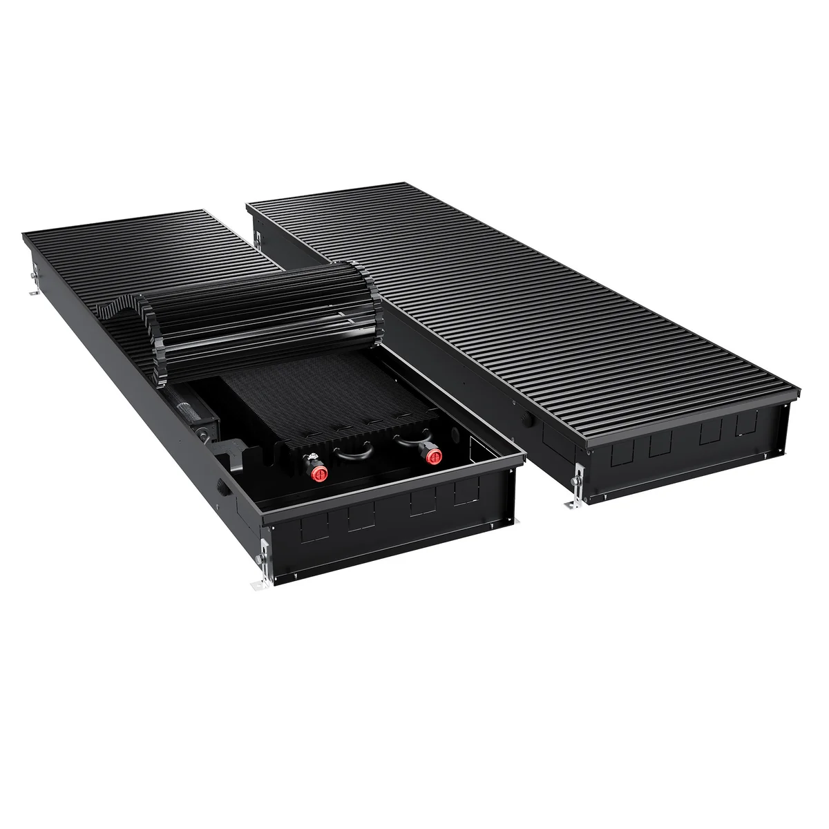 Конвектор внутрипольный Royal Thermo ATRIUM TURBO-110/400/2500-DG-U-BL