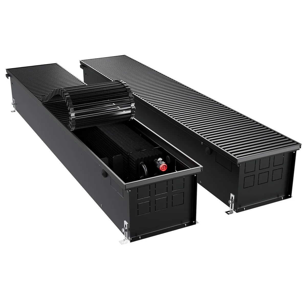 Конвектор внутрипольный Royal Thermo ATRIUM TURBO-190/250/1000-DG-U-BL