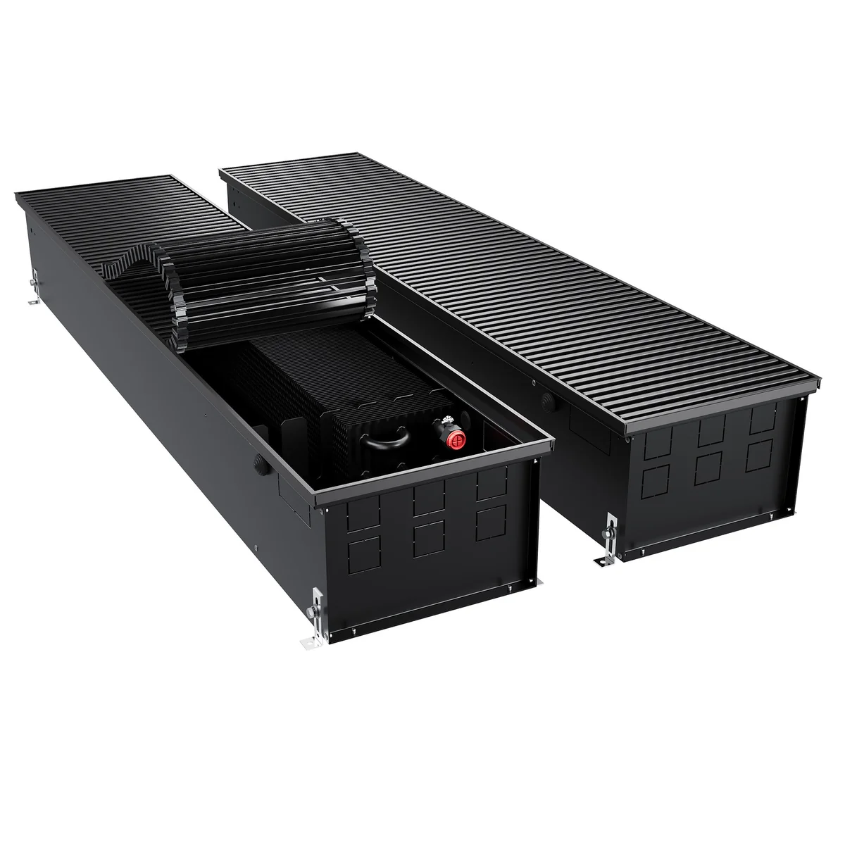 Конвектор внутрипольный Royal Thermo ATRIUM TURBO-190/300/900-DG-U-BL