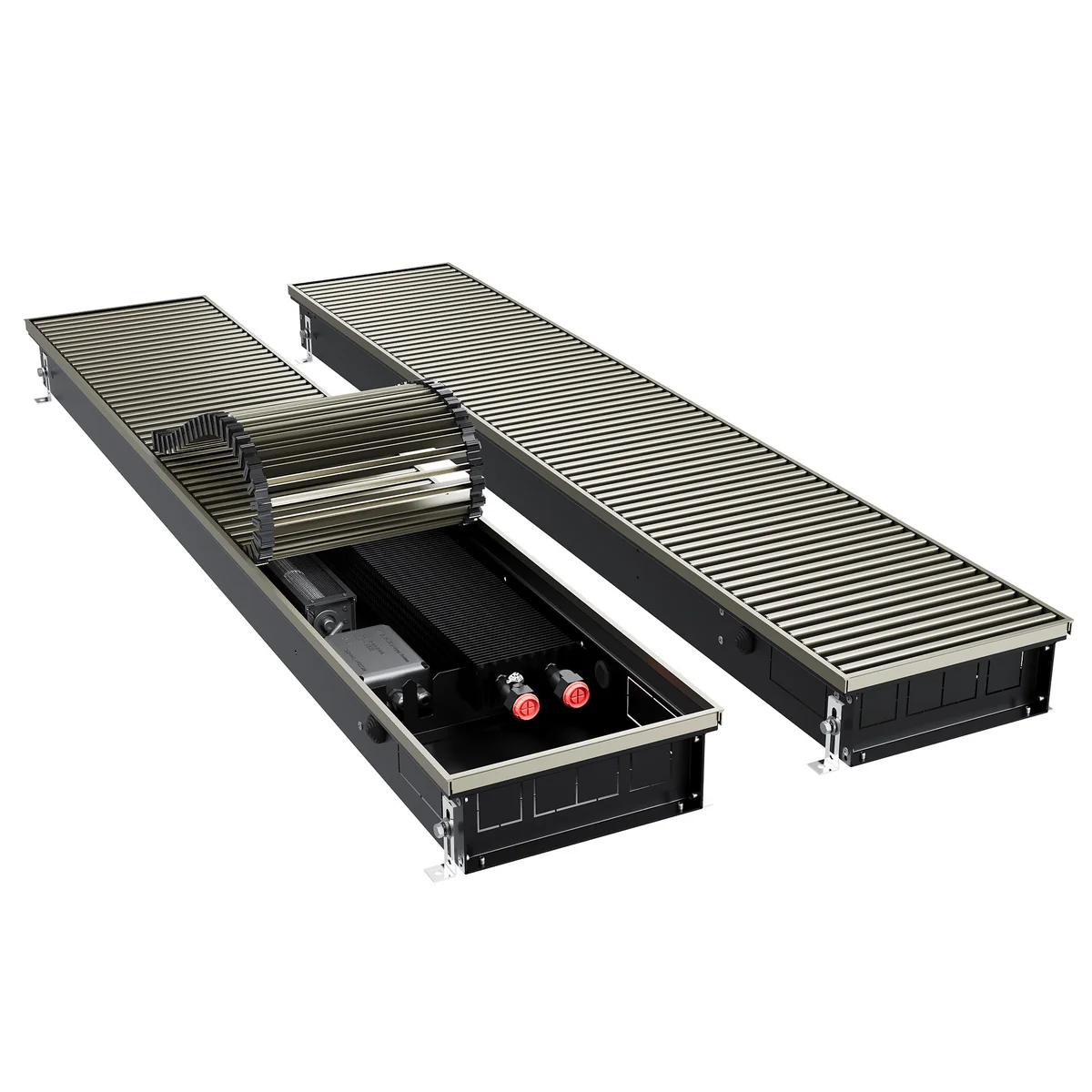 Конвектор внутрипольный Royal Thermo ATRIUM TURBO-90/250/2500-DG-U-LB