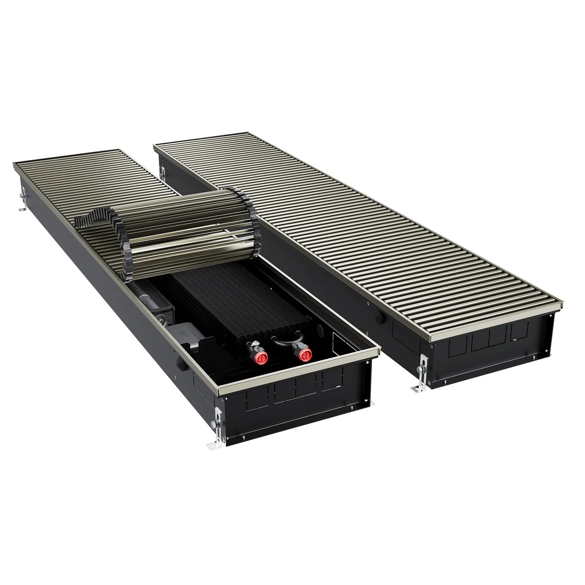 Конвектор внутрипольный Royal Thermo ATRIUM TURBO-110/300/1400-DG-U-LB