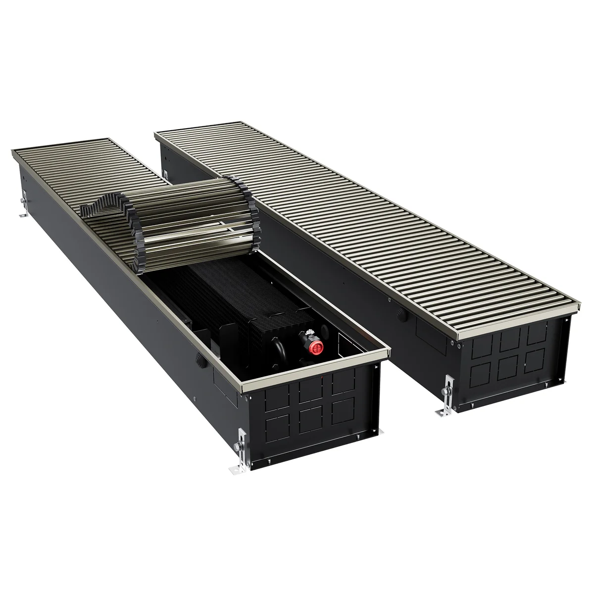 Конвектор внутрипольный Royal Thermo ATRIUM TURBO-150/250/1100-DG-U-LB