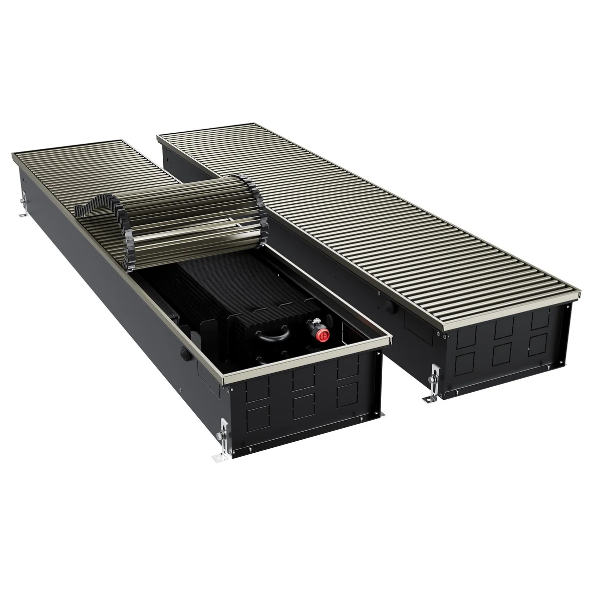 Конвектор внутрипольный Royal Thermo ATRIUM TURBO-150/300/1800-DG-U-LB