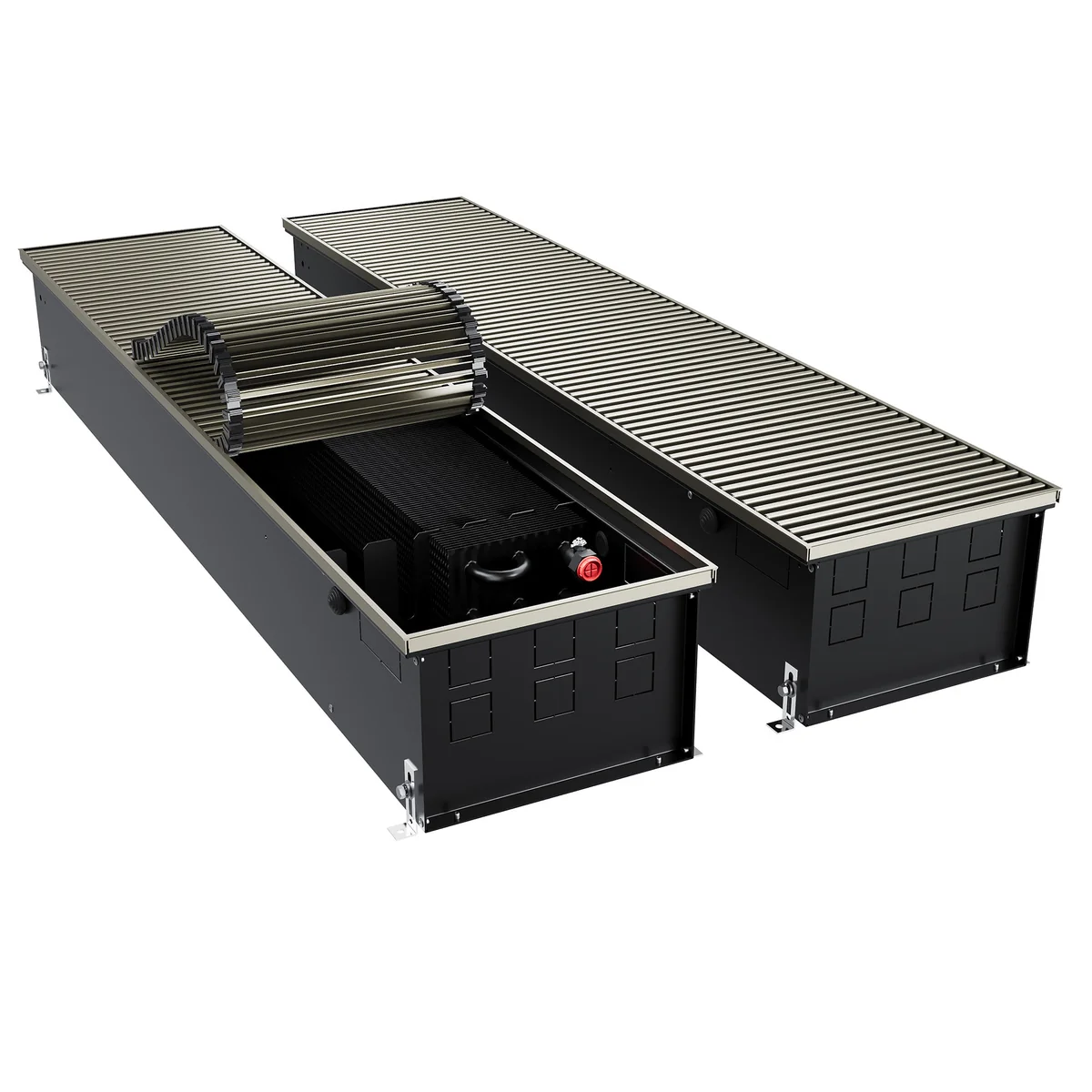 Конвектор внутрипольный Royal Thermo ATRIUM TURBO-190/300/2900-DG-U-LB