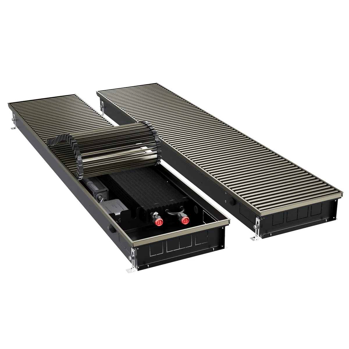 Конвектор внутрипольный Royal Thermo ATRIUM TURBO-90/300/1400-DG-U-DB