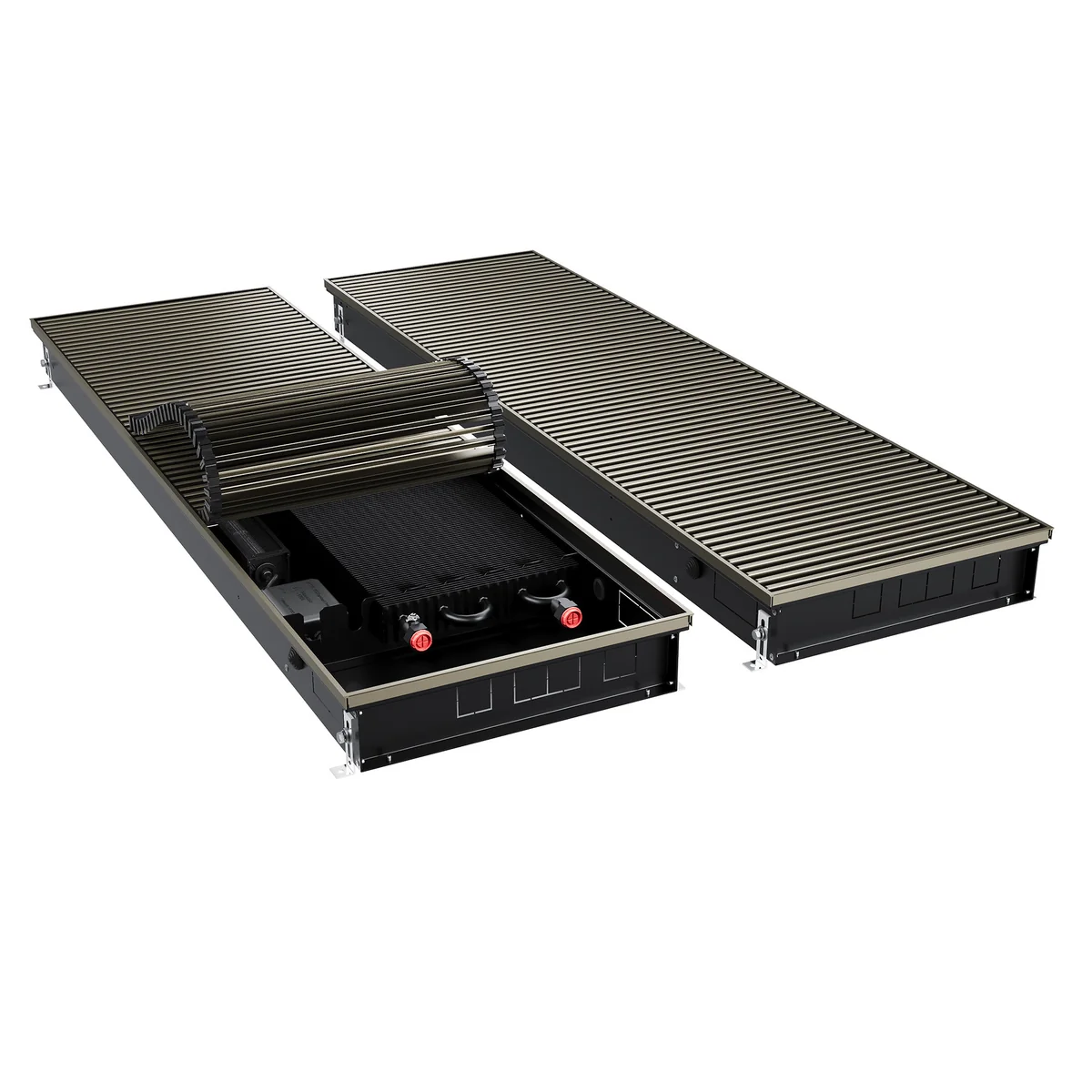 Конвектор внутрипольный Royal Thermo ATRIUM TURBO-90/400/1400-DG-U-DB