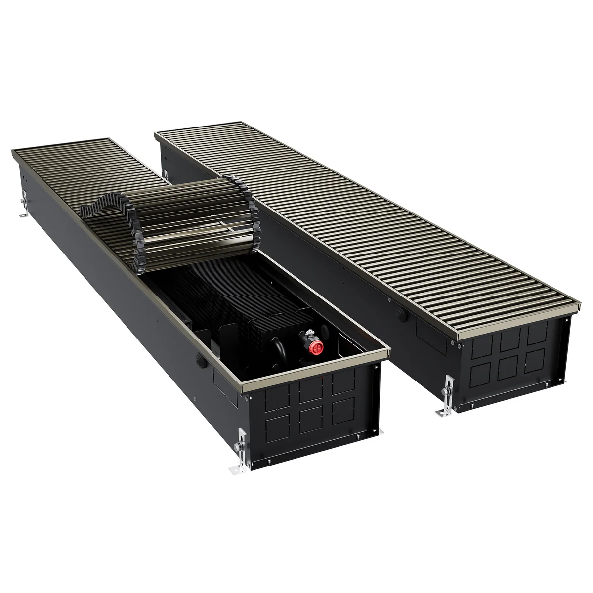 Конвектор внутрипольный Royal Thermo ATRIUM TURBO-150/250/1700-DG-U-DB