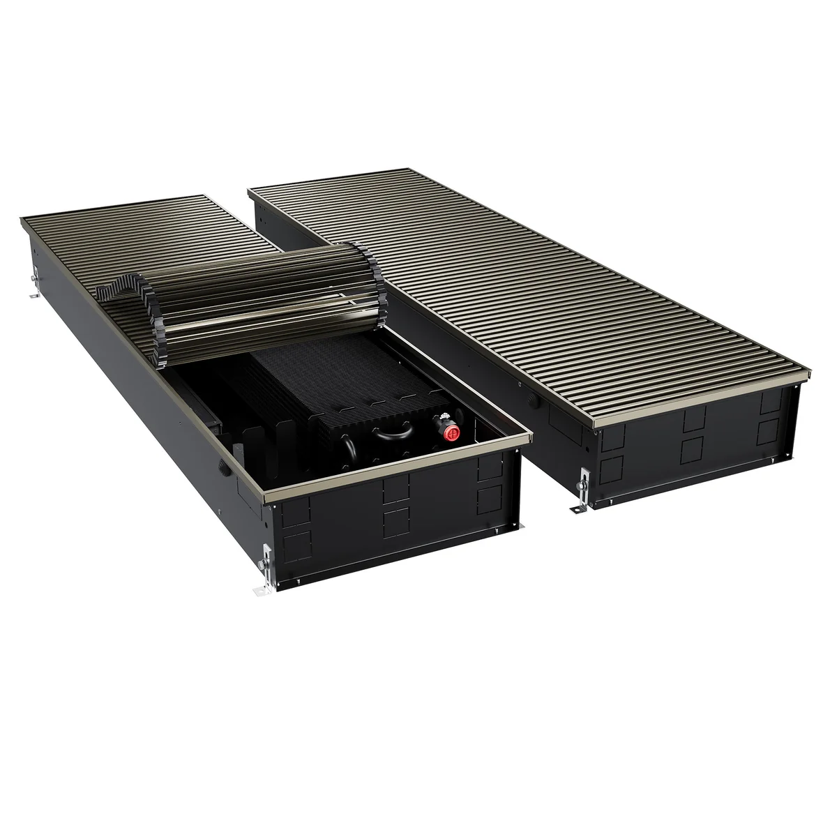 Конвектор внутрипольный Royal Thermo ATRIUM TURBO-150/400/2200-DG-U-DB