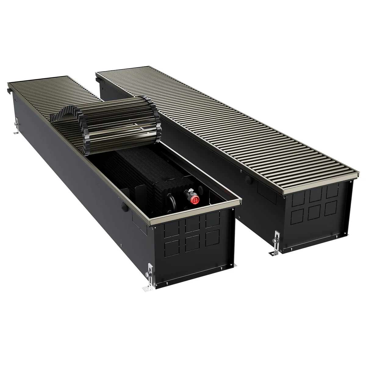 Конвектор внутрипольный Royal Thermo ATRIUM TURBO-190/250/2900-DG-U-DB