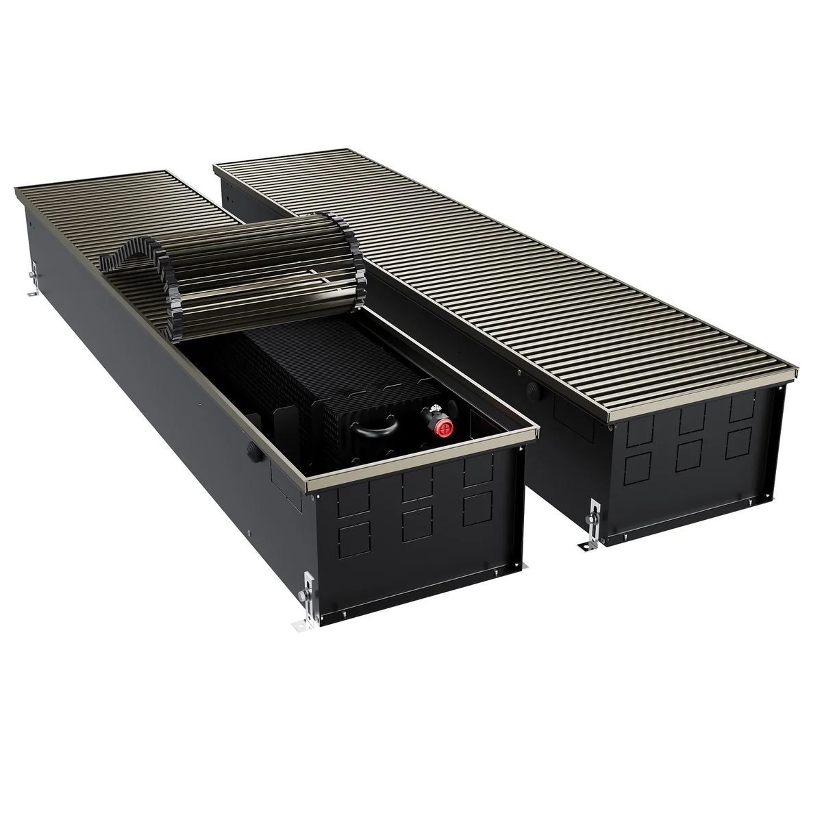Конвектор внутрипольный Royal Thermo ATRIUM TURBO-190/300/2900-DG-U-DB