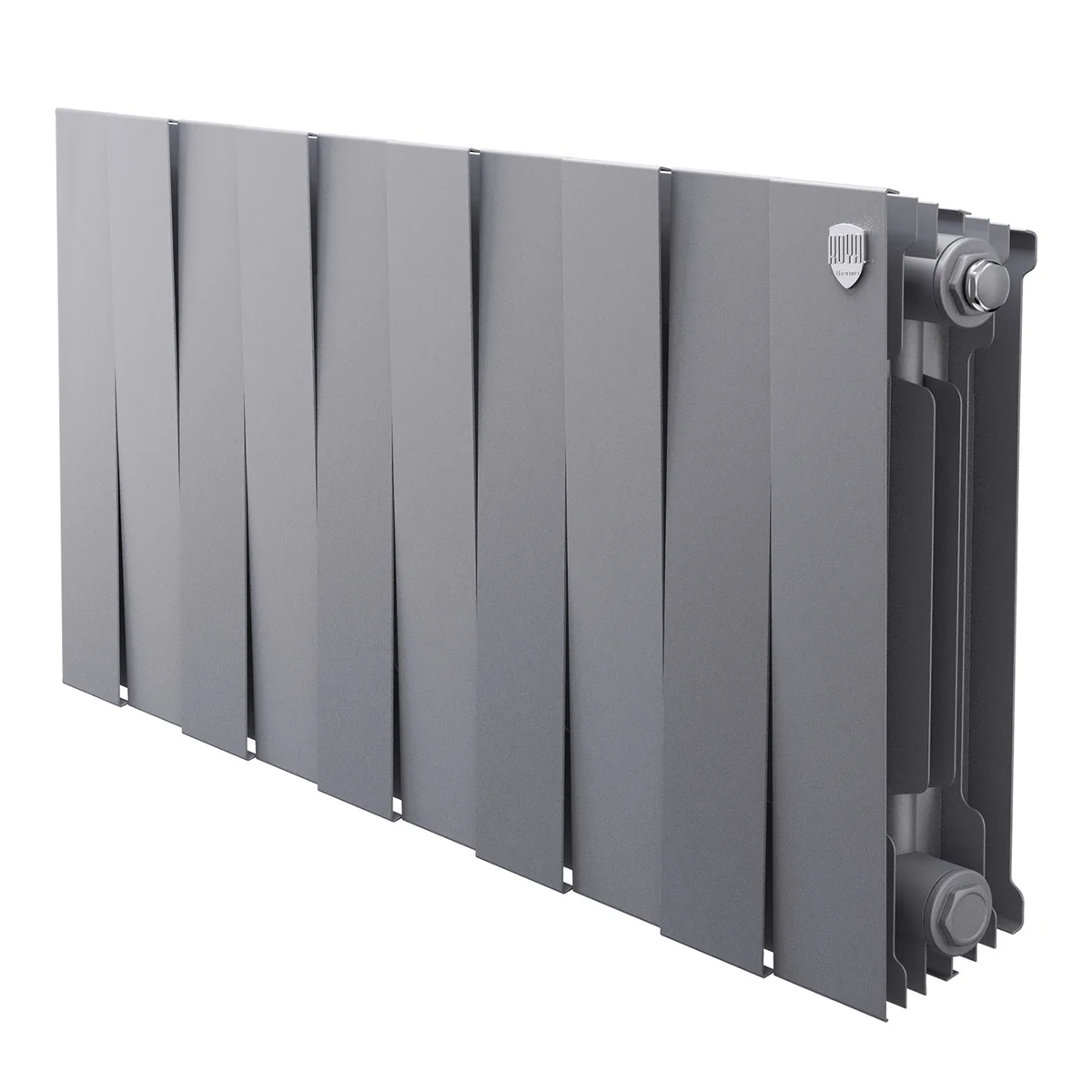 Радиатор биметаллический Royal Thermo PianoForte 300 Серебристый - 10 секц.