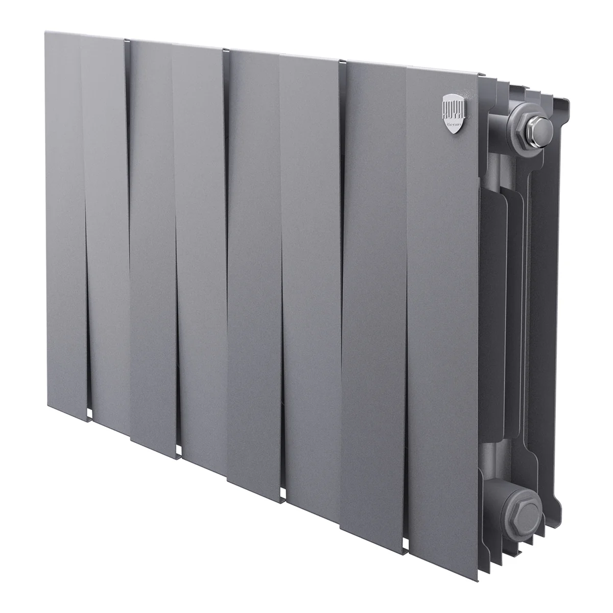 Радиатор биметаллический Royal Thermo PianoForte 300 Серебристый - 8 секц.