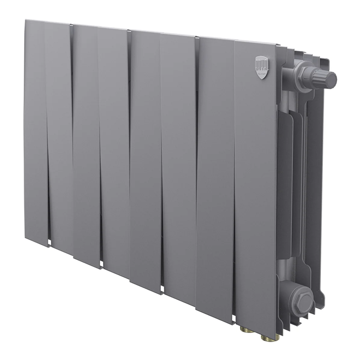 Радиатор биметаллический Royal Thermo PianoForte 300 Серебристый VR80 - 8 секц.