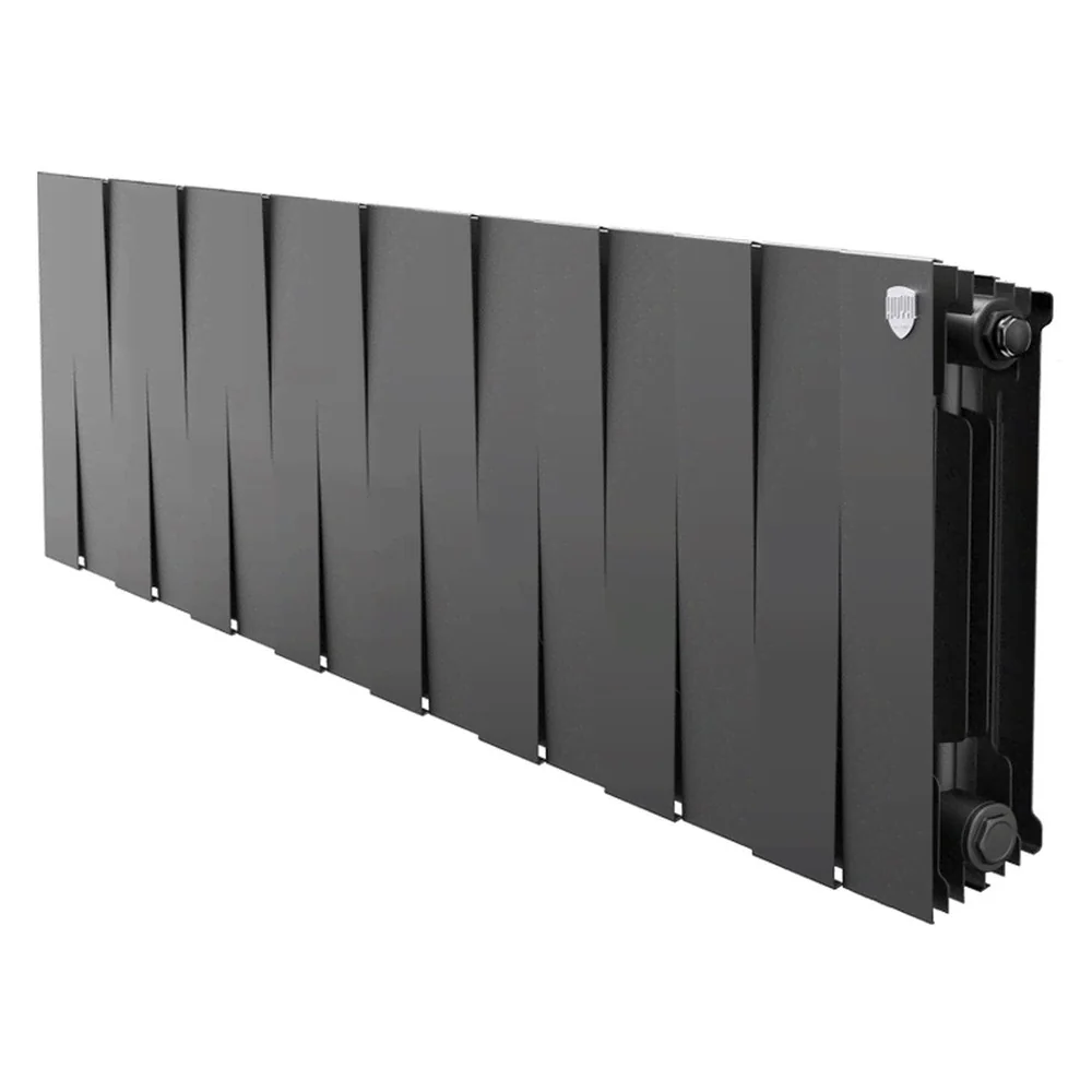Радиатор биметаллический Royal Thermo PianoForte 300 Чёрный - 16 секц.