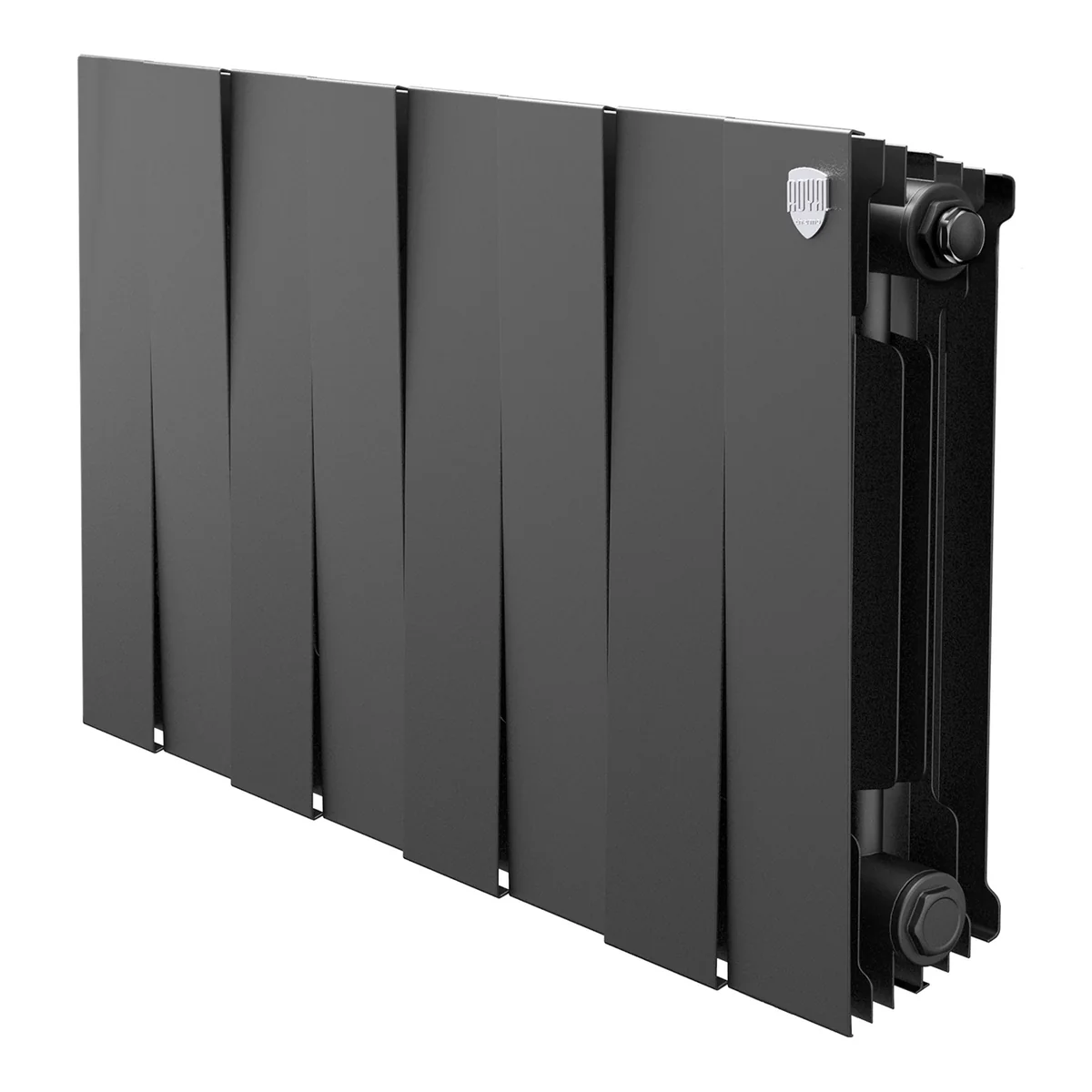 Радиатор биметаллический Royal Thermo PianoForte 300 Чёрный - 8 секц.