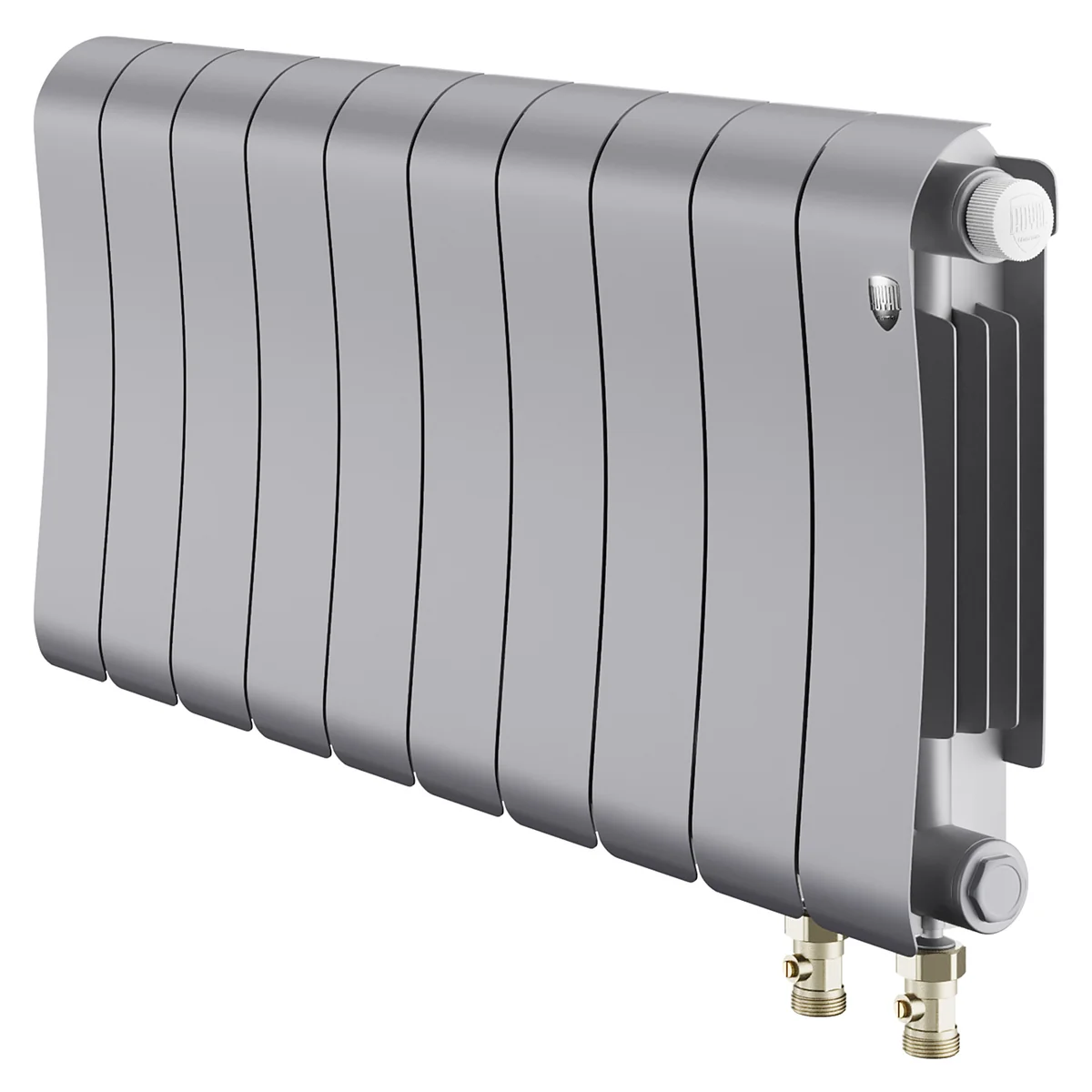 Радиатор биметаллический Royal Thermo Infinity 300 Silver Satin VR80 - 10 секц.