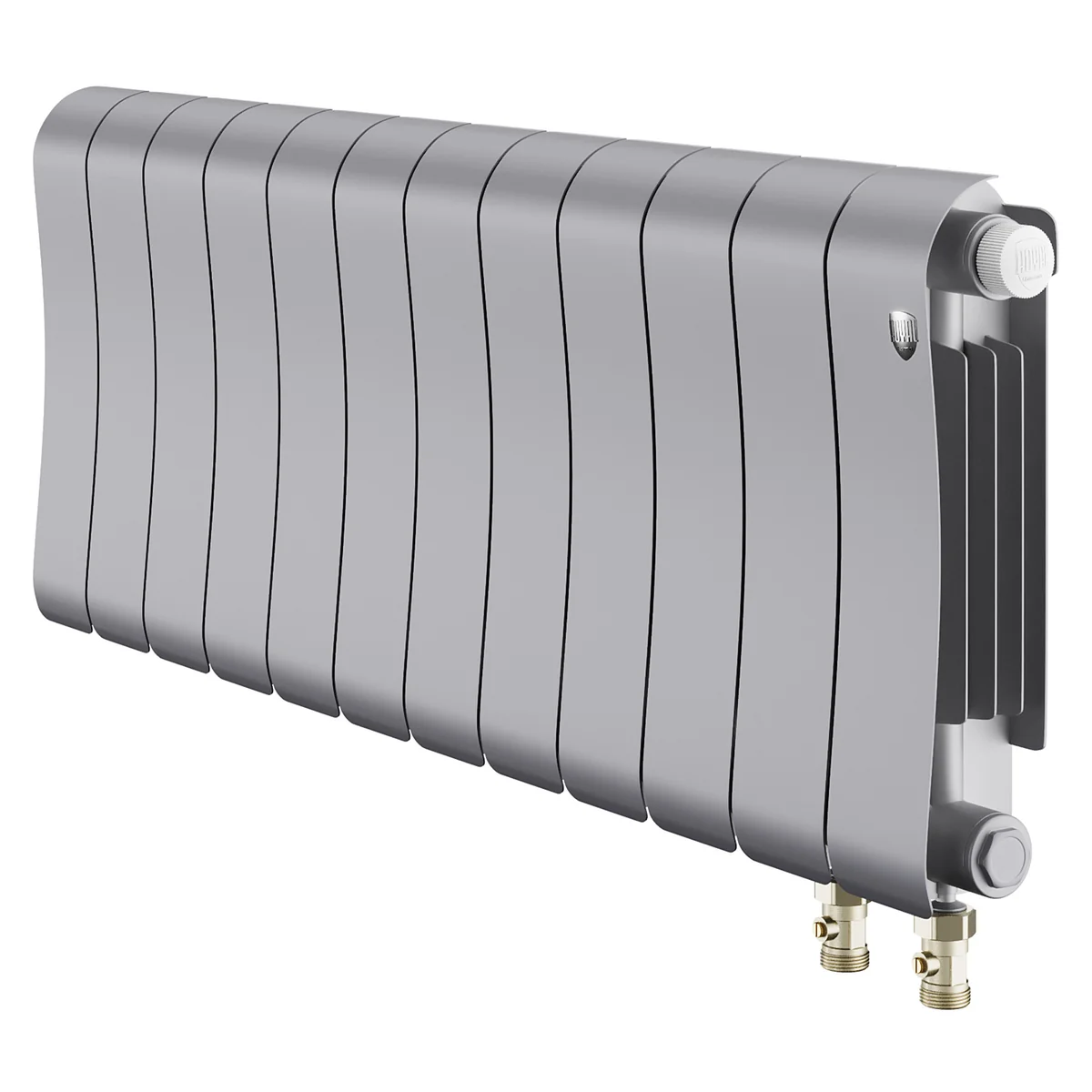 Радиатор биметаллический Royal Thermo Infinity 300 Silver Satin VR80 - 12 секц.